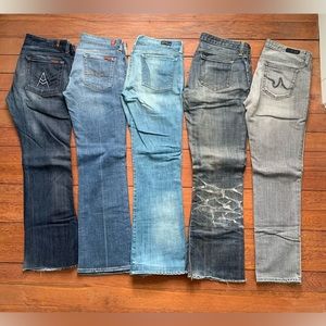 5 pairs of jeans bundle | 7 of all Mankind, COH, AG, PDC | all size 30 | EUC
